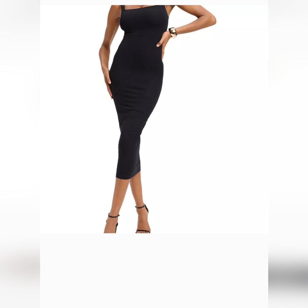 Good American Black Bodycon Dress Sleeveless Medium